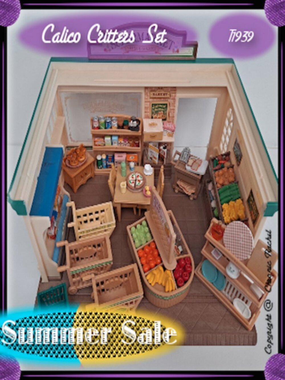 Supermarket with Furniture, Food and Accessories